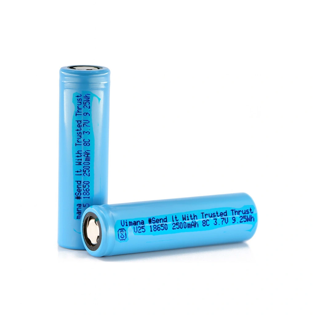 Vimana V25 2500mah 18650 8C High Discharge Li-ion battery